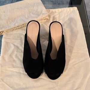 Loeffler Randall Black Suede Mules